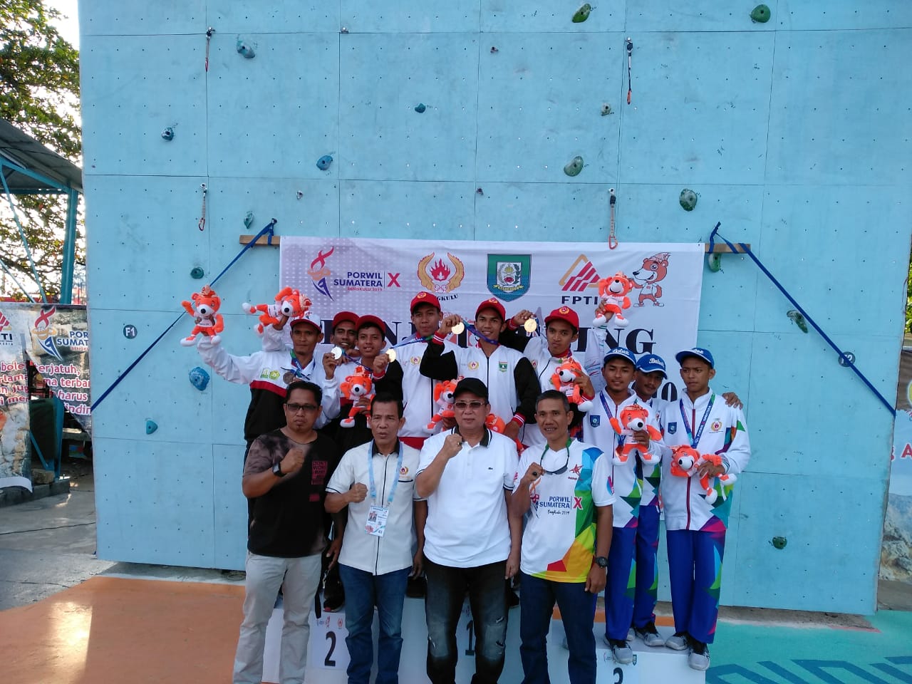 Porwil ke-X Bengkulu Berikut Hasil Pertandingan Cabor Panjang Tebing