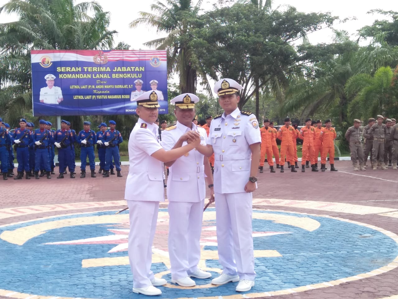 Yustus Nasarius Rossi Jabat Danlanal Bengkulu