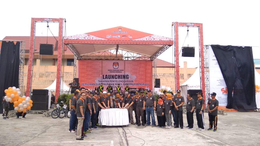 KPU Launching Tahapan Pilgub Bengkulu 2020