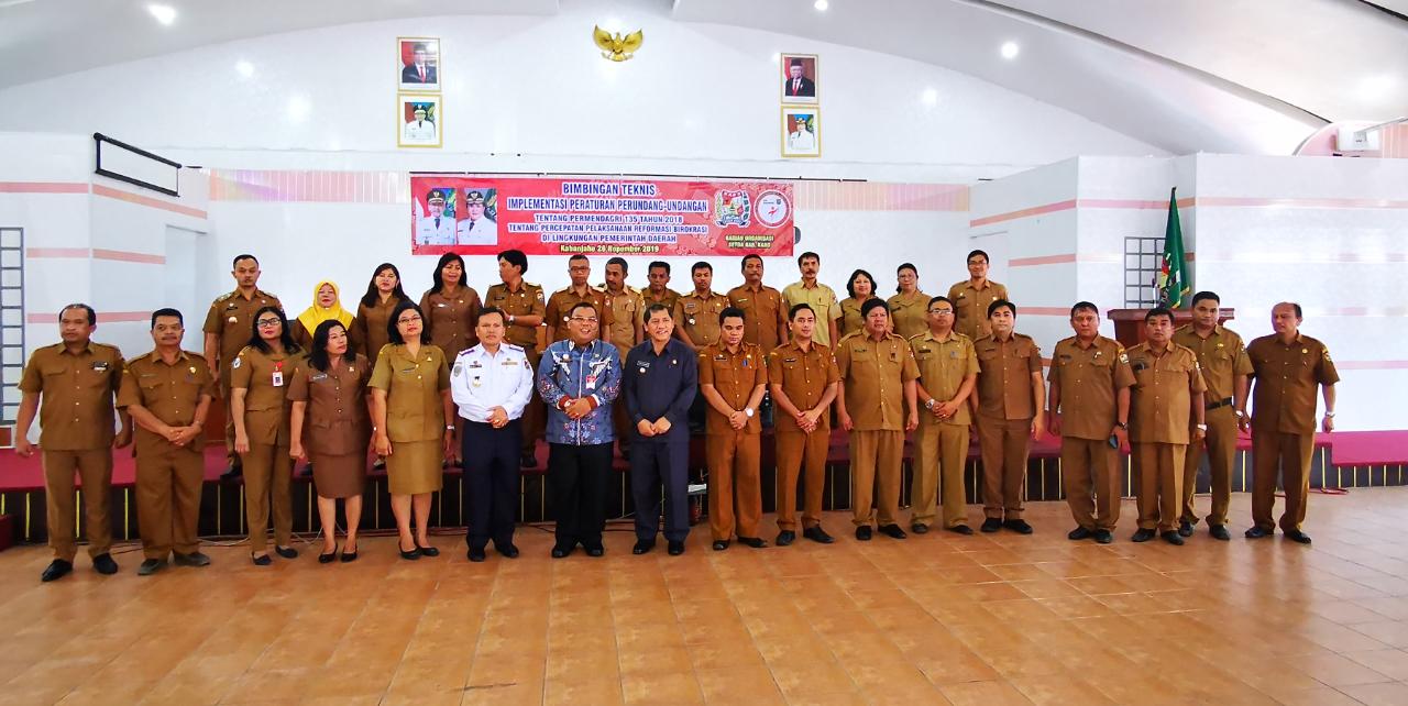 Bupati Karo Buka Bimtek Reformasi Birokrasi  