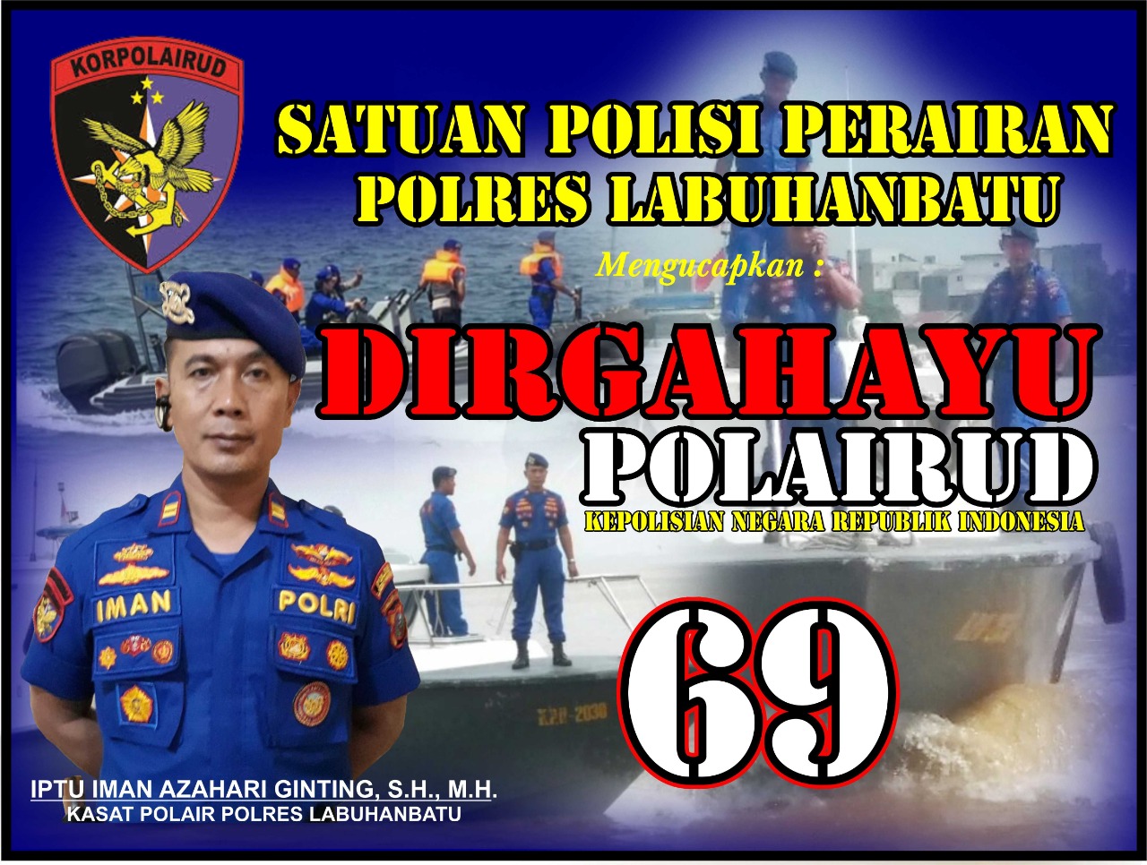 HUT Polairud Kasatpol Air Gelar Bakti Sosial