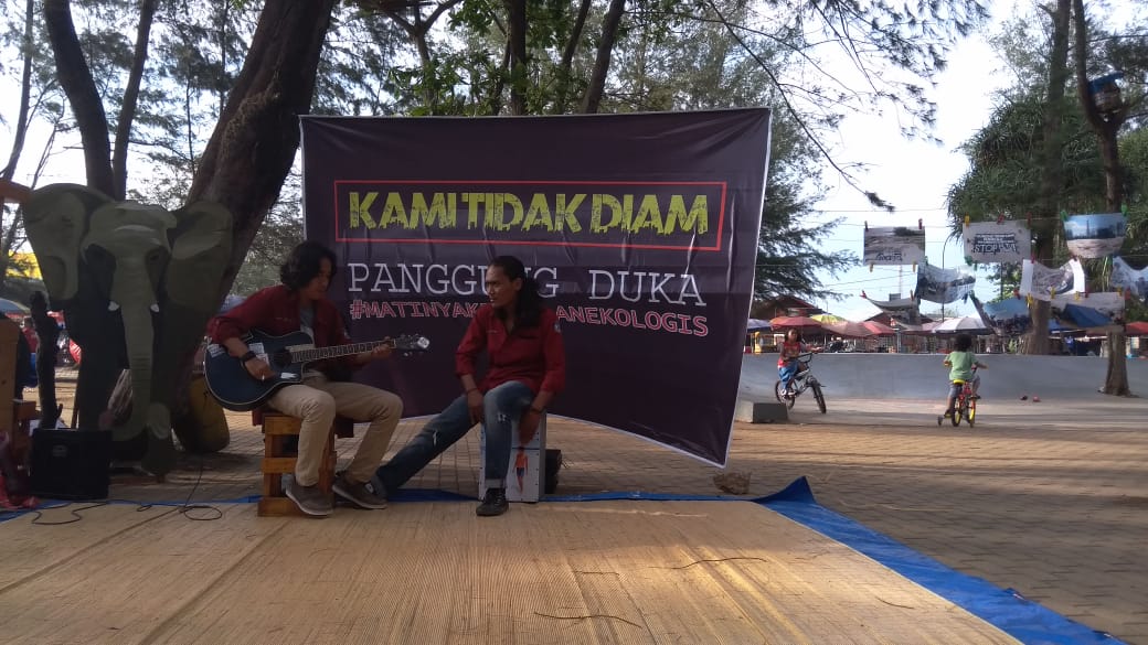 Pasca putusan PTUN Bengkulu Koalisi Langit Biru Gelar  Panggung Duka