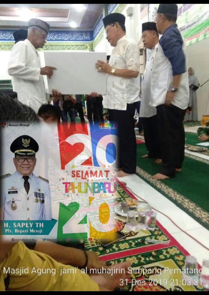 Malam Pergantian Tahun Pemkab Mesuji Gelar Istighosah dan Doa Bersama