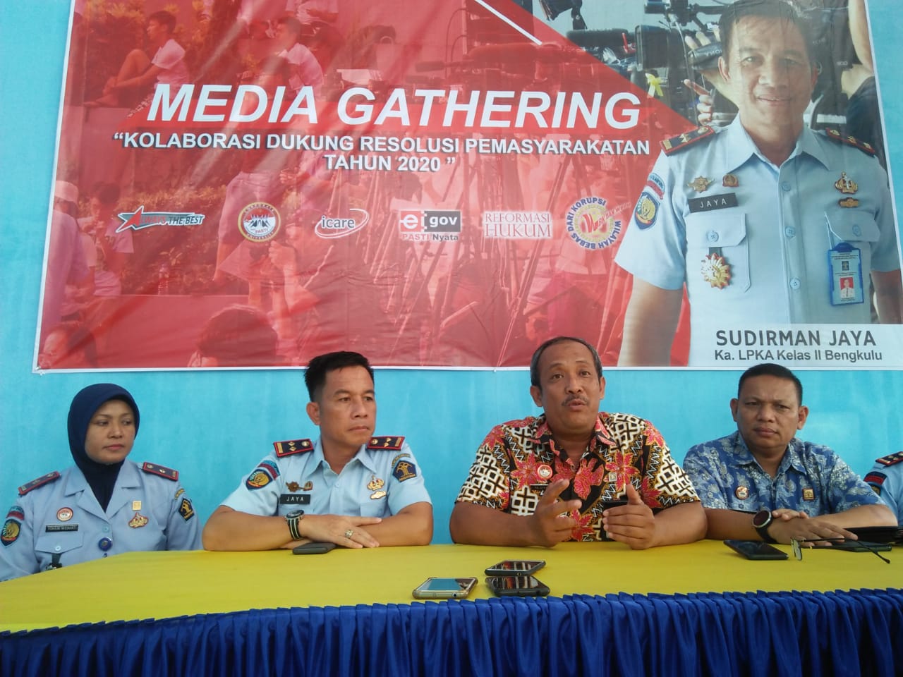 LPKA Kelas II Bengkulu Langsungkan Media Gathering Melalui Teleconference