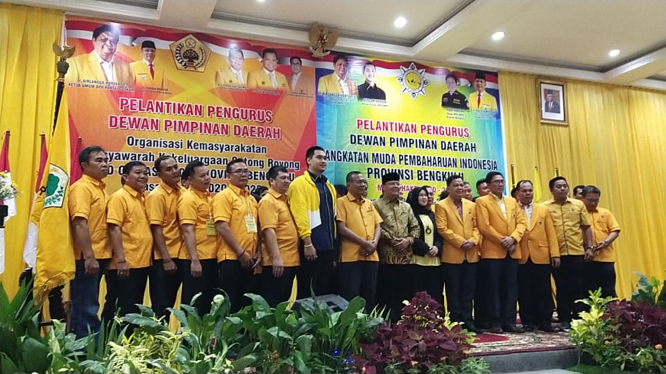 Dewan Pengurus Dilantik AMPI dan MKGR Siap Gelorakan Semangat Bangun Bengkulu