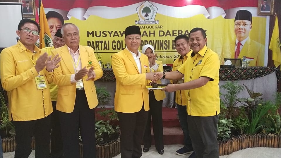 Kader Satu Suara Rohidin Kantongi Mandat Ketua Golkar Provinsi Bengkulu