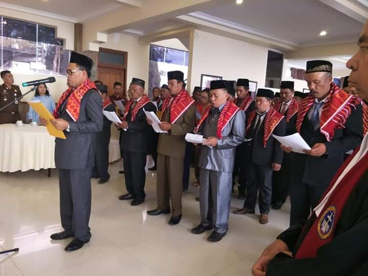 KPUD Karo Lantik 85 PPK Terpilih Pilkada 2020 