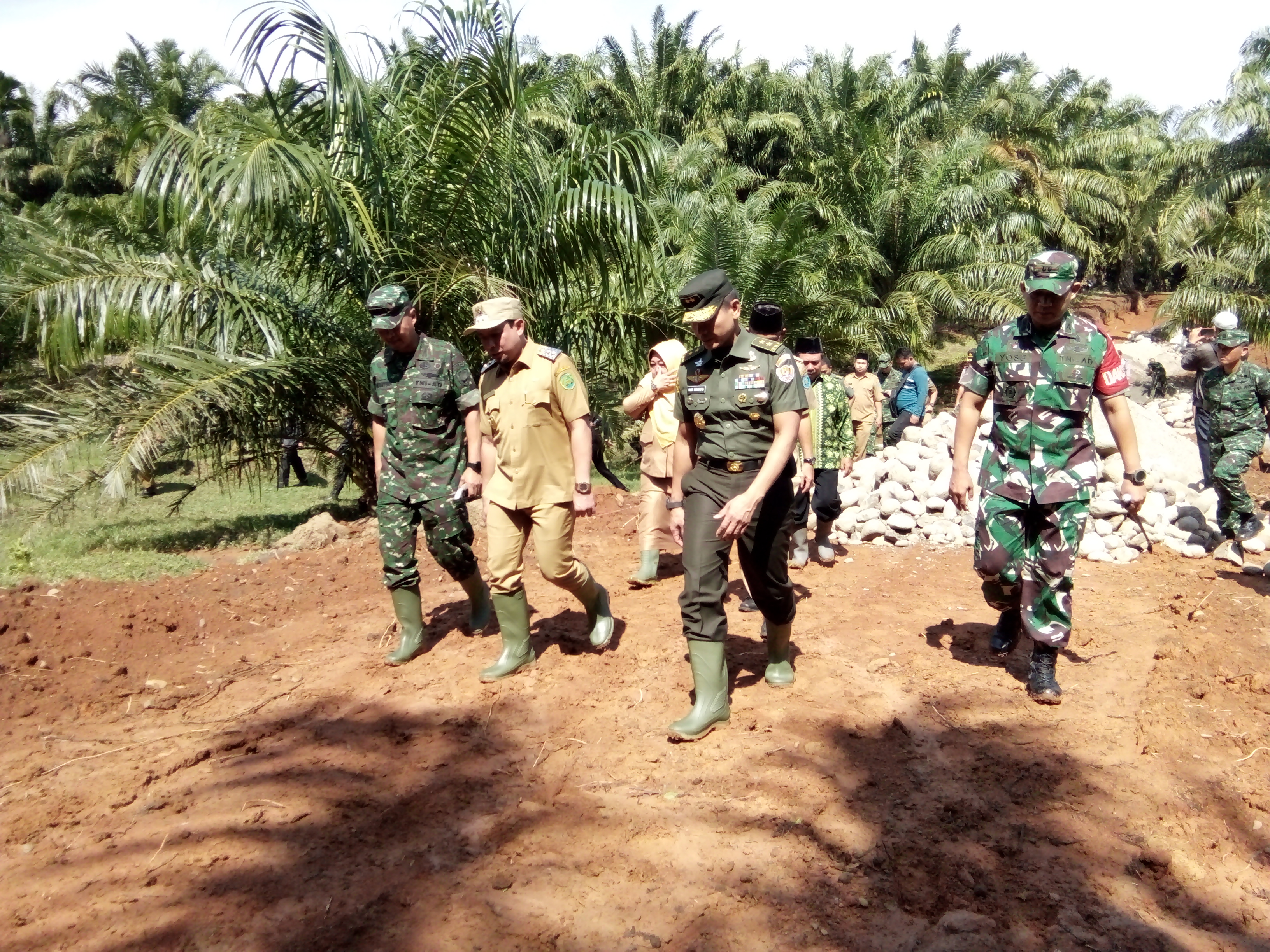 Tim Wasev Tinjau Lokasi TMMD Kodim 0407/BKL