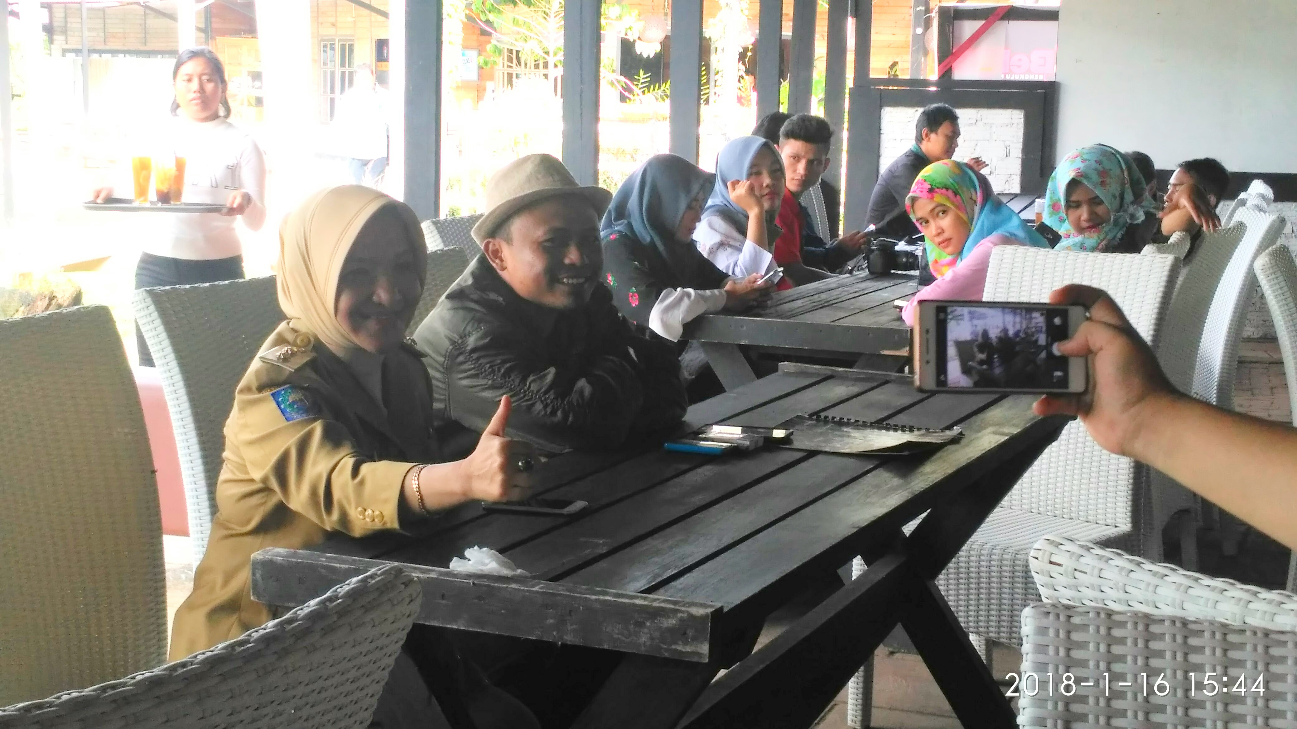 Tampak Wawako Bengkulu Bersama Rekan-rekan media yang ada di kota bengkulu