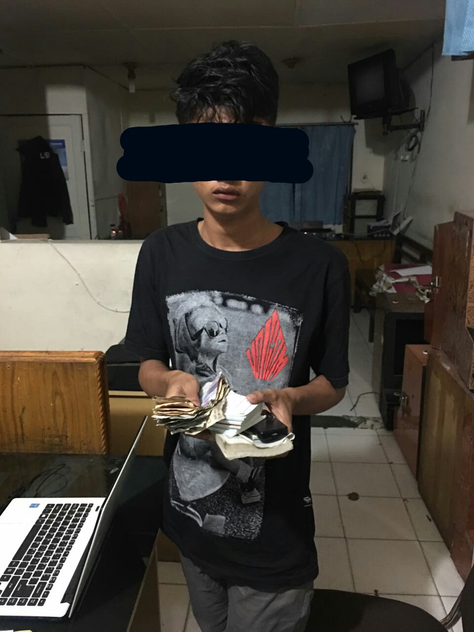 Pelaku Yang Diamankan Satreskrim Tanah Karo