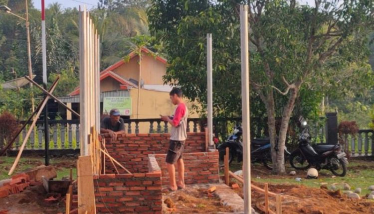Tampak Bangunan yang sdang dikerjakan