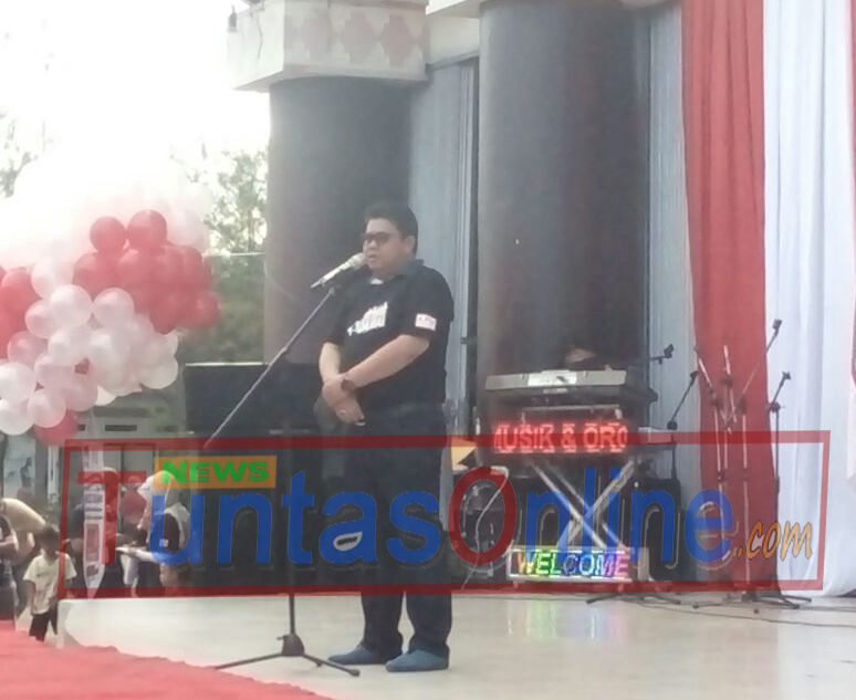 Ketua KPU Kota bengkulu Darliansyah saat memberikan sambutan