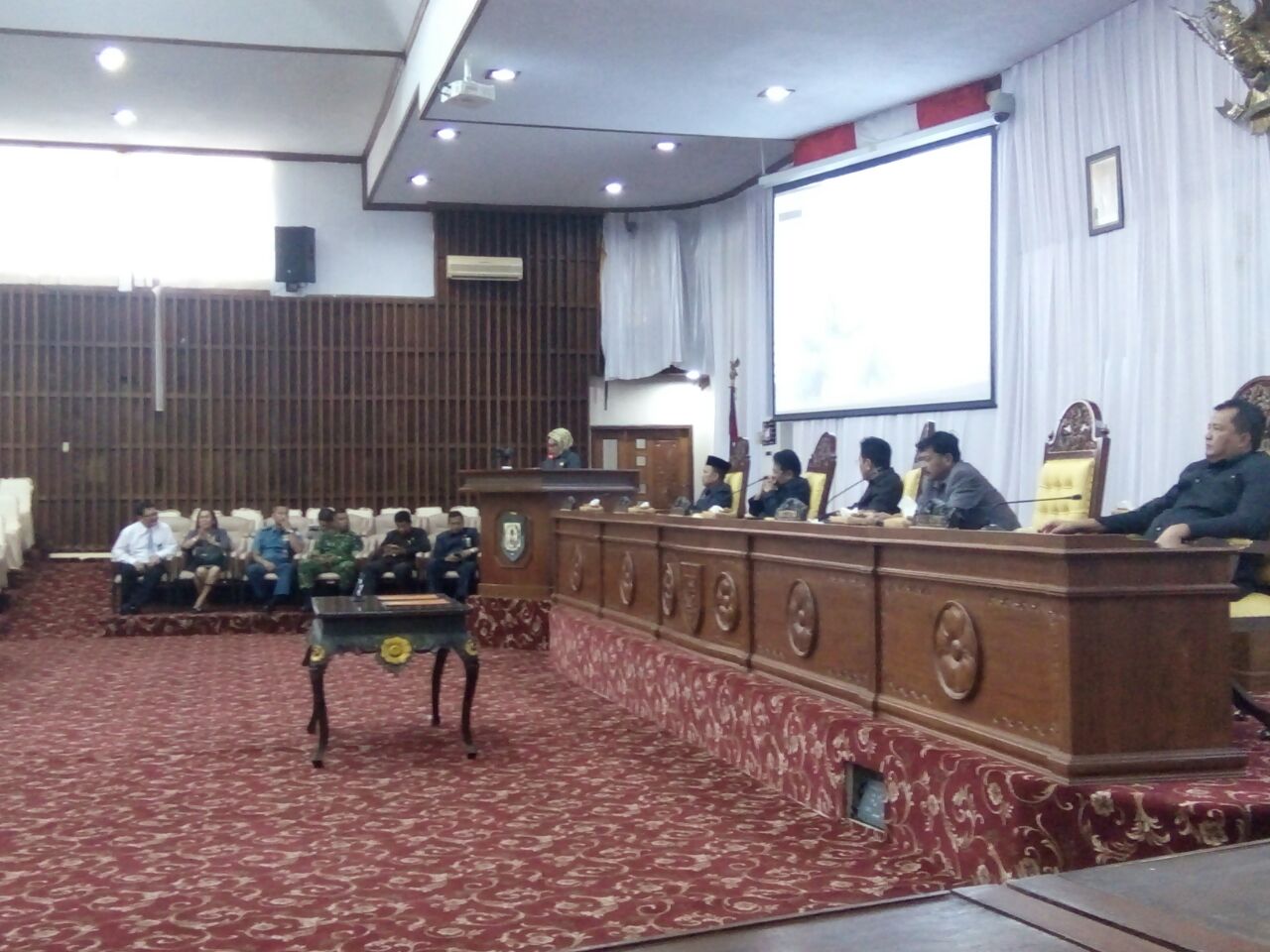 Rapar Paripurna dipimpin langsung oleh ketua DPRD Provinsi Bengkulu Ihsan Fajri