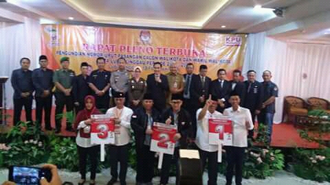 KPU Kota Lubuklinggau Tetapkan Nomor Urut Paslon