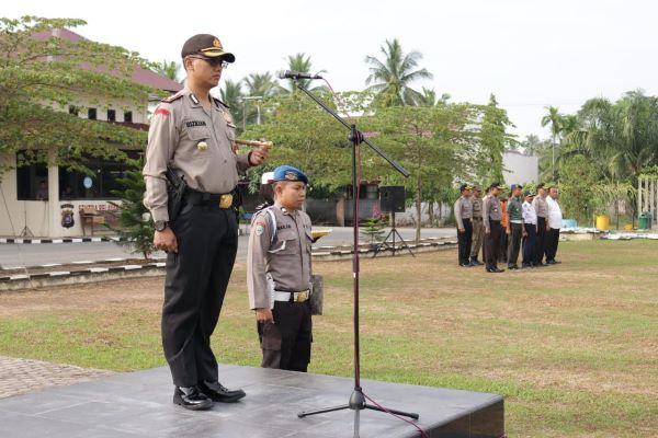 Apel yang dipimpin langsung oleh Kapolres Aceh Utara AKBP Ian Rizkian