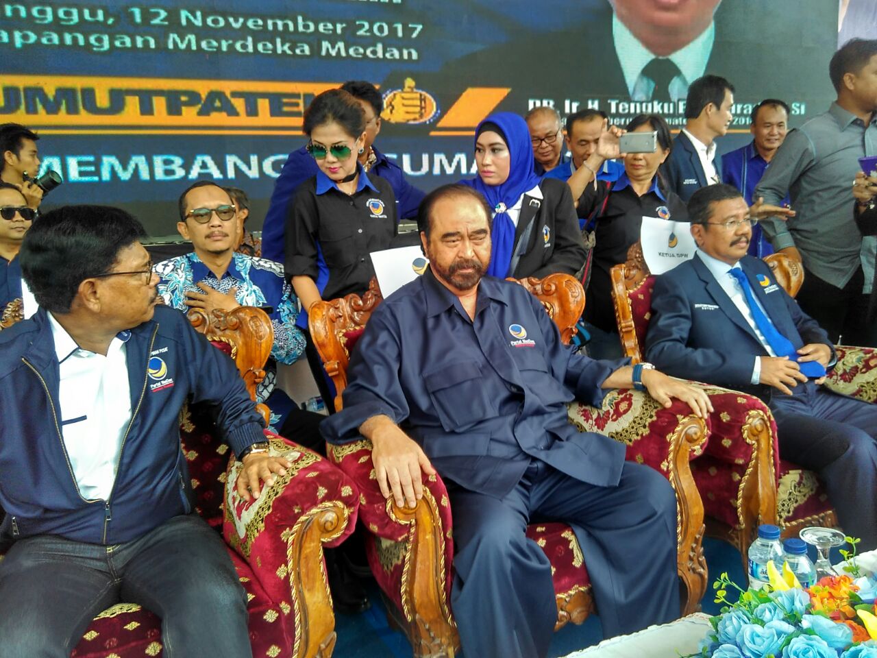 Tampak Ketua UMUM Partrai Nasdem Menghadiri Acara
