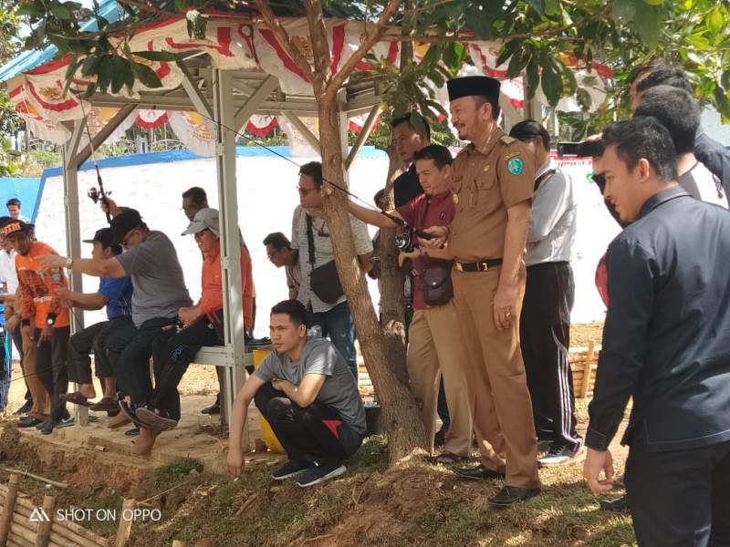 Suasana Lomba Mancing DPRD Kota Bengkulu