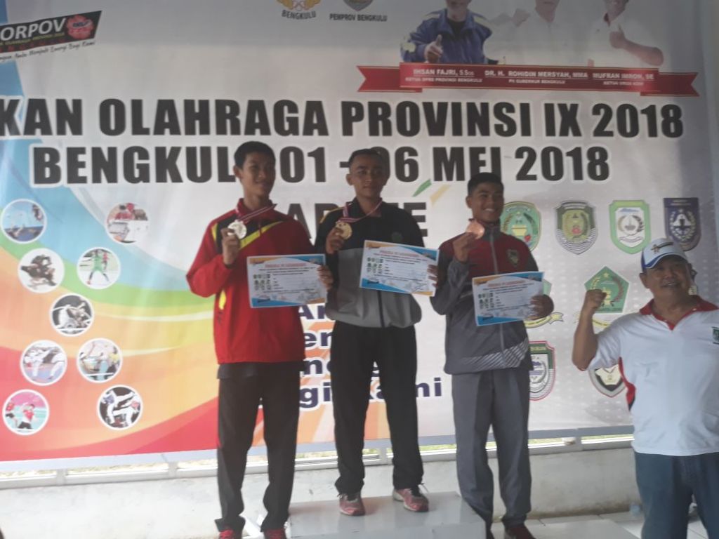 Tampak PJ Wali Kota Budiman Ismaun serta Peserta Porprov asal Kota Bengkulu