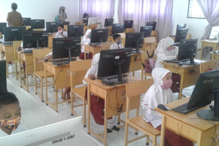Ratusan Siswa SD di Kecamatan Juli Bireuen  Ikuti Asesmen Kompetensi Minimun ( AKM)