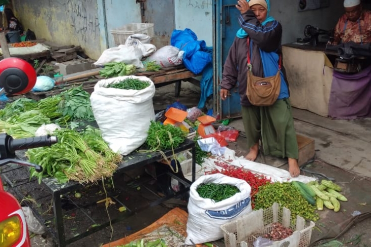 Lonjakan Harga Sayur Mayur Terjadi di Pasar Tanjung Tiram