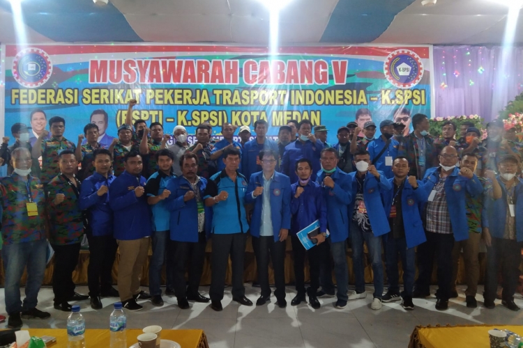 Antony Pasaribu Kembali Pimpin FSPTI-KSPSI Kota Medan