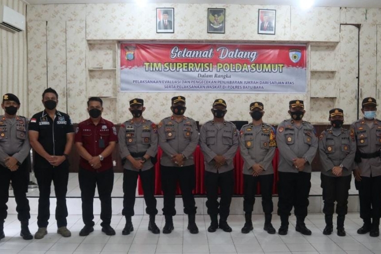 Tim Supervisi Poldasu Kunjungi Polres Batubara