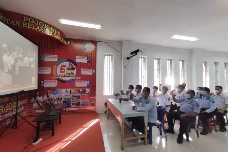 Rutan Kelas IIB Kabanjahe Ikuti Kegiatan Deklarasi Janji Kinerja