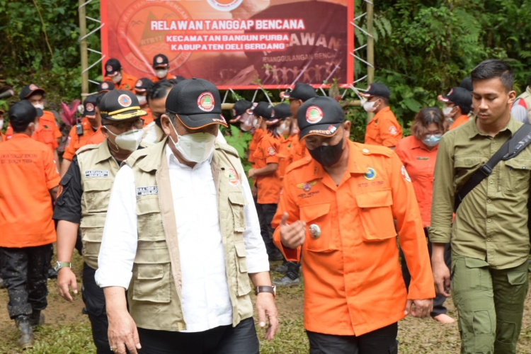 Wabup Deli Serdang Hadiri Pengukuhan Relawan Tanggap Bencana