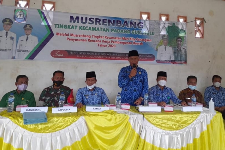 Hadiri Musrenbang Kecamatan Asisten I Minta OPD sinergikan Program