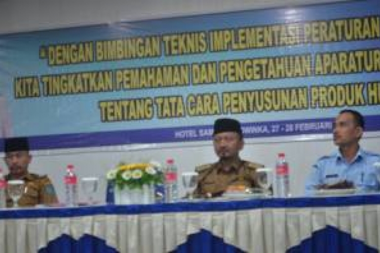 Pemkot Bengkulu Mengelar Bimtek dihadiri Sesda Kota