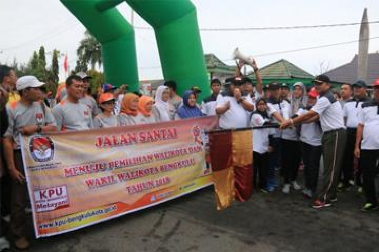 Kegiatan Launching tahapan pemilihan Walikota Bengkulu dan Wakil Walikota untuk tahun 2018