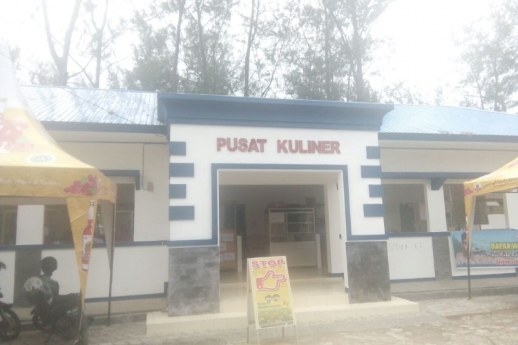 Tampak Bangunan Pusat Kuliner yang diresmikan Wali Kota 5 Januari Silam