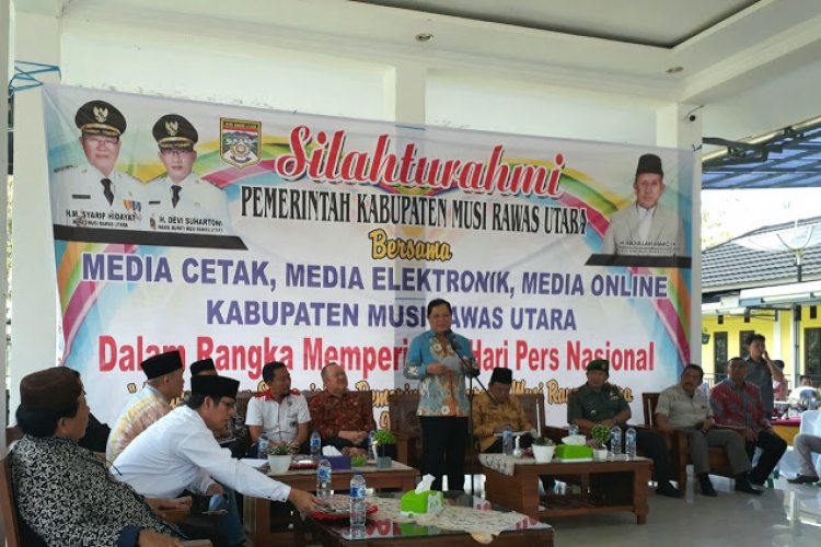 Bupati Musi rawas saat menghadiri acara HPN 2018