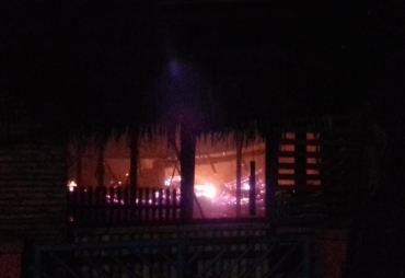 Kebakaran Cafe di Padang Jati 14 Unit Damkar Diturunkan