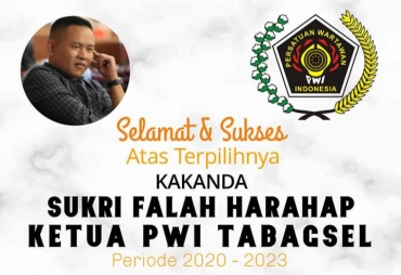 Sukri Falah Harahap Terpilih Sebagai Ketua PWI Tabagsel