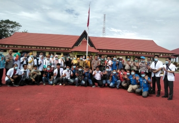 PWI Kaur dan 4 Instansi Sosialisasikan Pencegahan Virus Corona