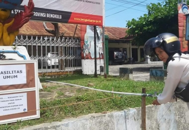 Antisipasi Corona Diskominfotik Provinsi Sediakan Tempat Cuci Tangan