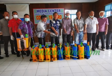 Gustu Karo Semprot Disinfektan di Kabajahe dan Sekitarnya