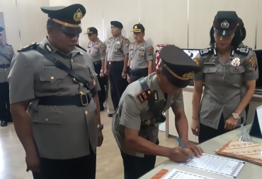 Kapolres Karo Pimpin Sertijab Pejabat Utama dan Tiga Kapolsek