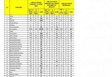 Website Kemenkes : Sidimpuan Tidak Termasuk Wilayah Transmisi Covid-19