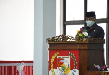 Rapat Paripurna Bupati Tubaba Sampaikan LKPJ