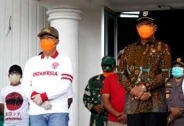 Kunker Kepahiang Ketua DPRD dan Gubernur Serahkan Bantuan Beras