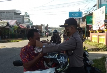 Polsek Kaur Selatan Dukung Pemberlakuan "New Normal"