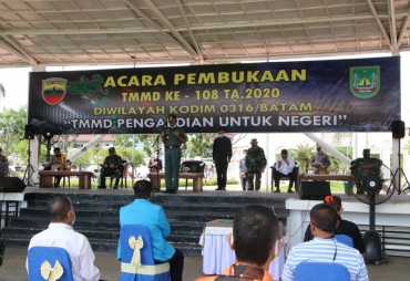 Sinergi Membangun Walikota Batam Buka TMMD ke-108