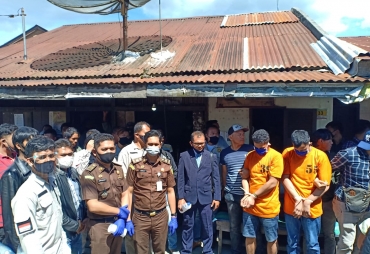Rekontruksi Pelaku Pembunuhan Jupry Perangin-angin Lakukan 40 Adegan 