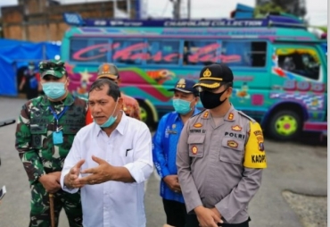 Bupati Karo dan Dandim 0205/TK Pantau Pendisiplinan Protokol Kesehatan