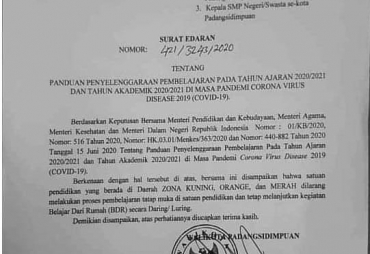 Walikota Padangsidimpuan Keluarkan Panduan Penyelenggaraan Pembelajaran