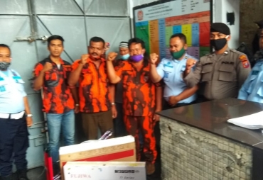 Pemuda Pancasila Salurkan Bantuan ke Rutan Kabanjahe