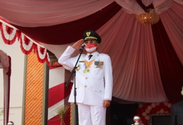 Bupati Musirawas Pimpin Upacara HUT RI ke-75