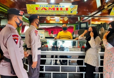 Ops Aman Nusa Pencegahan Covid-19 Polda Bengkulu Patroli di Pusat Keramaian